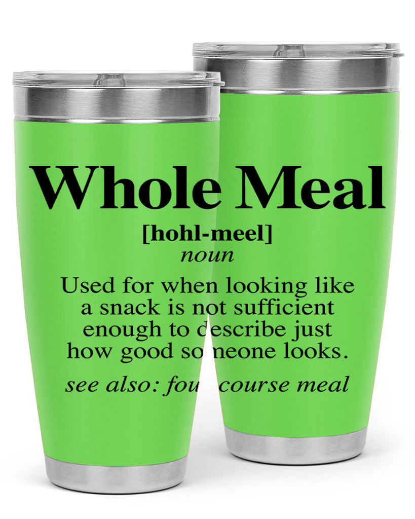 whole meal 10#- black words phrases- Cotton Tank
