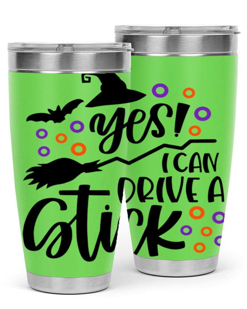 yes i can drive a stick 3#- halloween- Tumbler