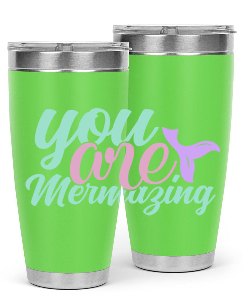 you are mermazing 9#- mermaid- Tumbler