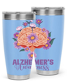 AlzheimerS Awareness Brain 12#- alzheimers- Tumbler