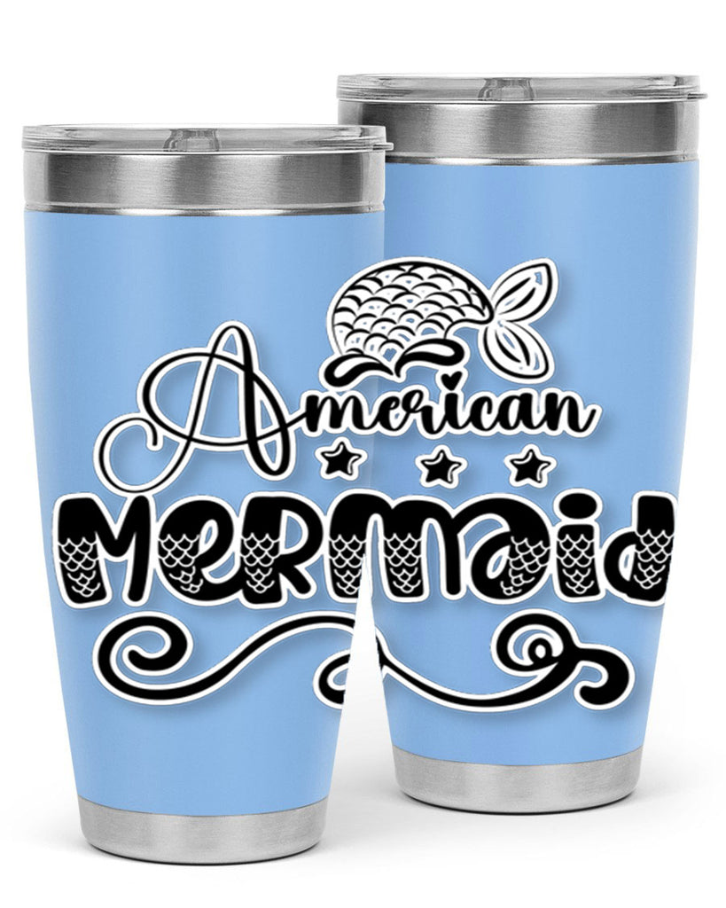 American Mermaid 15#- mermaid- Tumbler