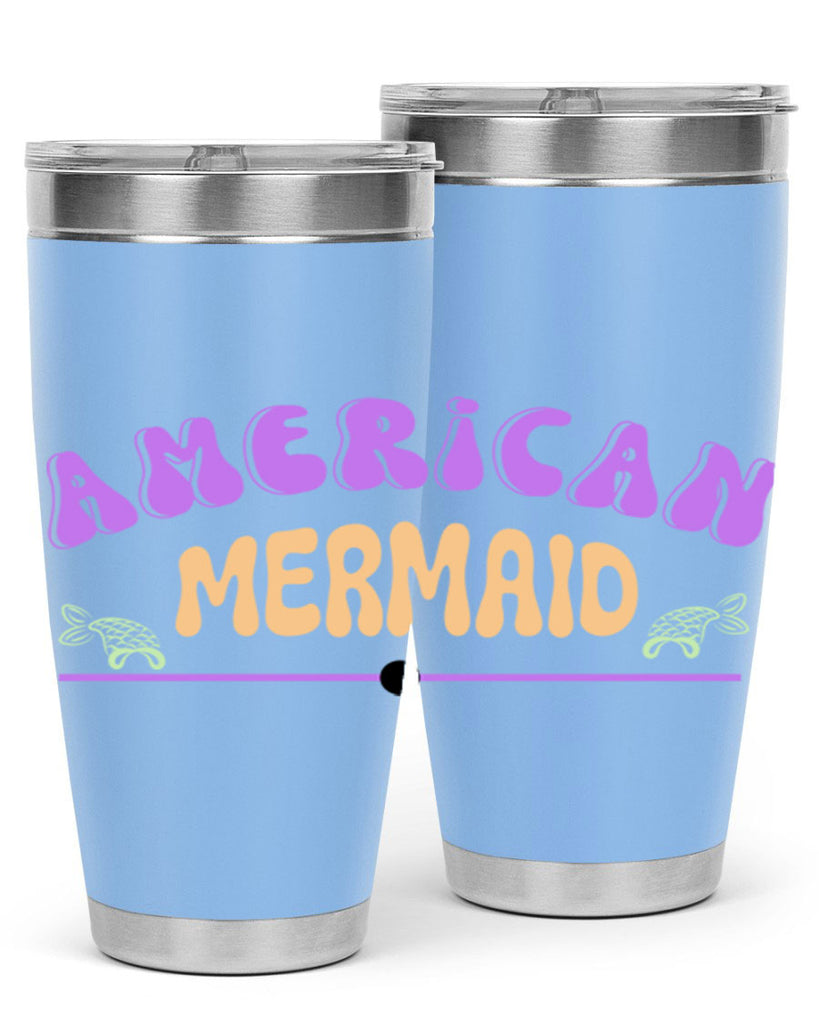American Mermaid 16#- mermaid- Tumbler