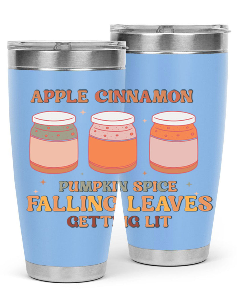 Apple Cinnamon Pumpkin Spice Falling Leaves Getting Lit 12#- fall- Tumbler