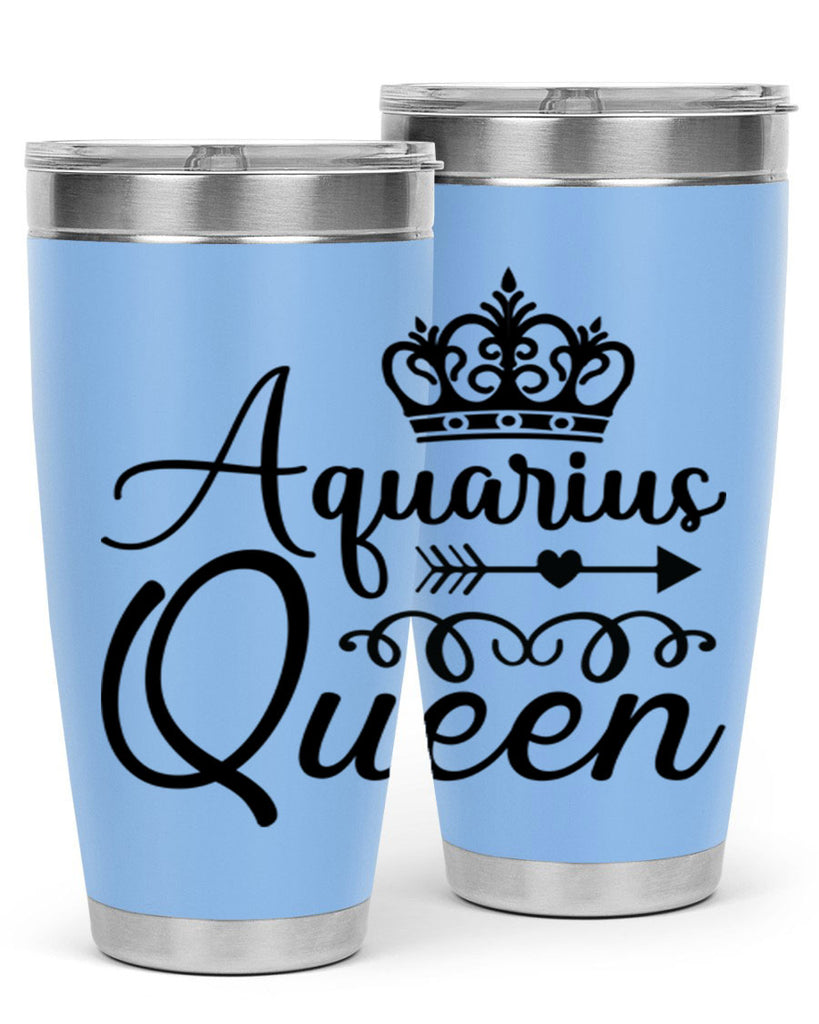Aquarius queen 74#- zodiac- Tumbler