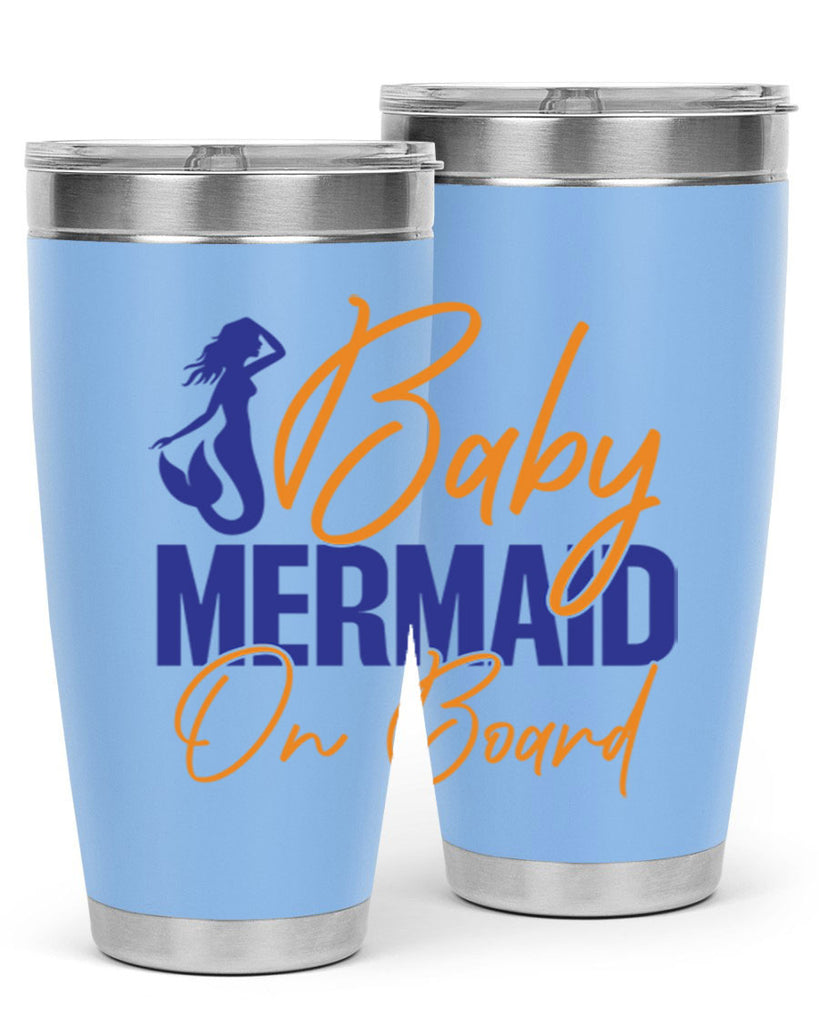 Baby Mermaid on Board 20#- mermaid- Tumbler