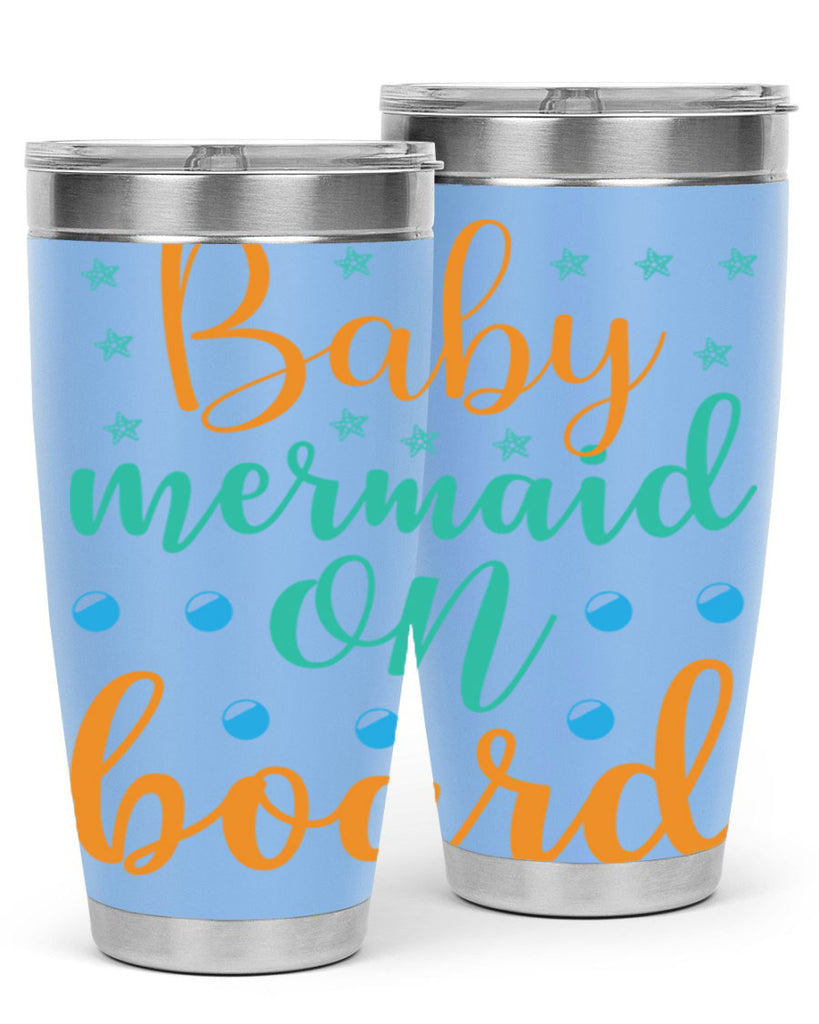 Baby Mermaid on Board 40#- mermaid- Tumbler