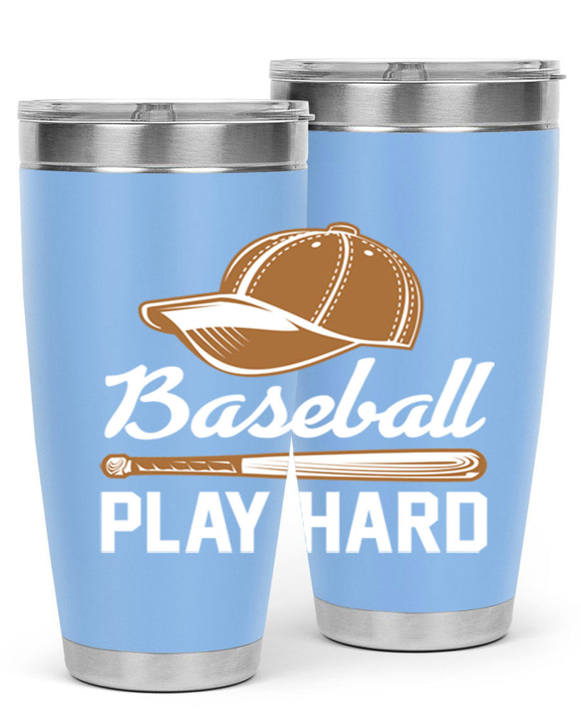 Baseball play 1444#- baseball- Tumbler