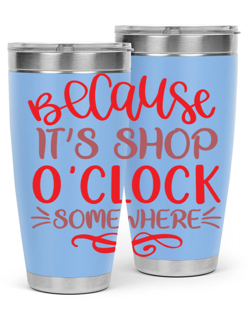 Because Its Shop Oclock Somewhere 19#- fashion- Cotton Tank
