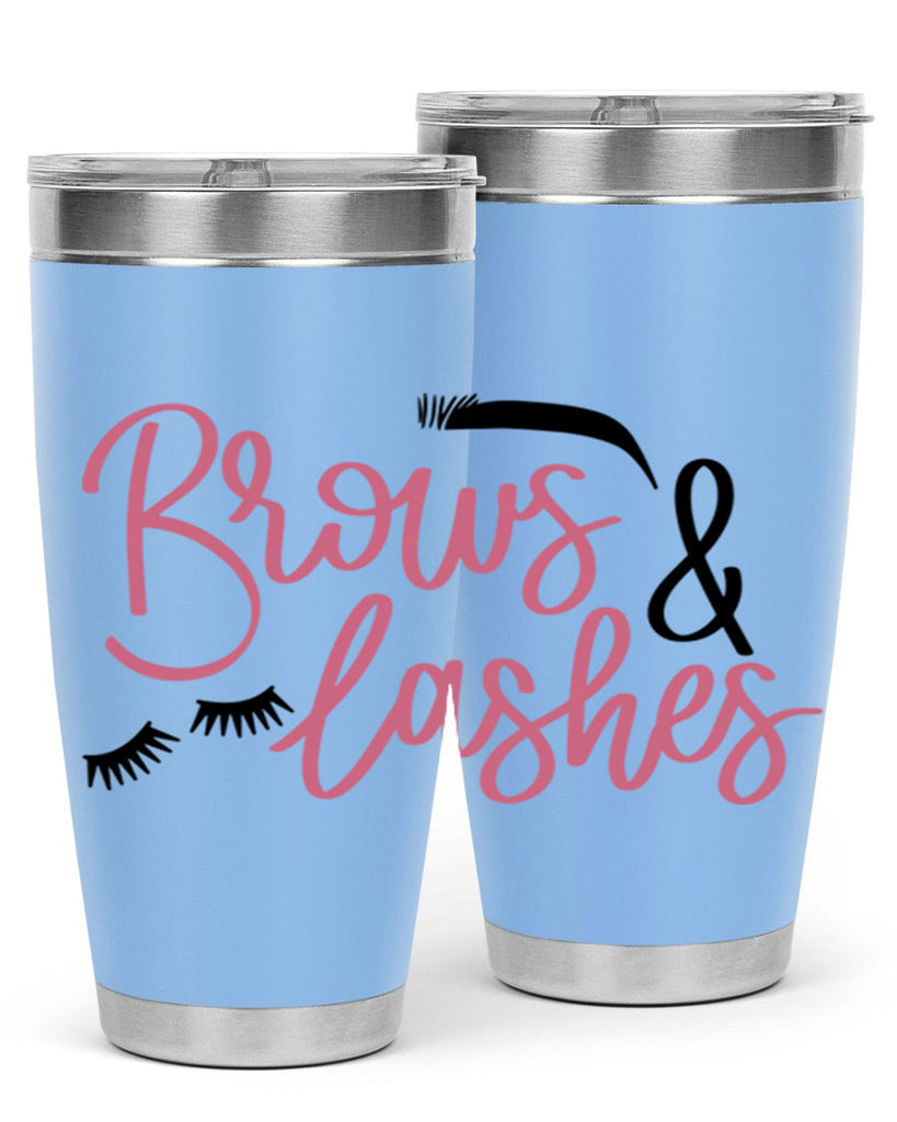 Brows Lashes Style 122#- make up- Tumbler