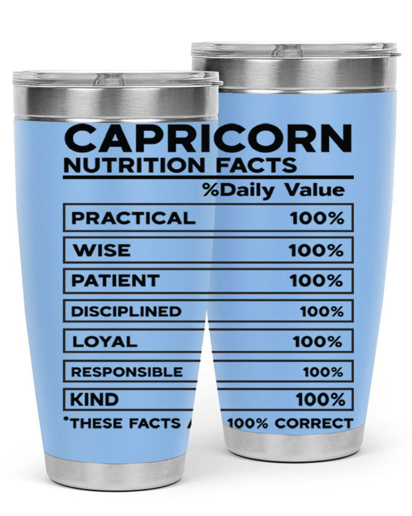 Capricorn Nutrition Facts 185#- zodiac- Tumbler