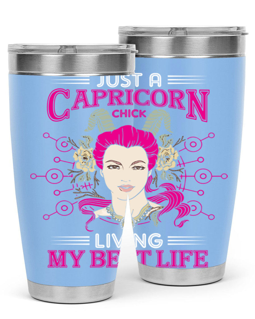 Capricorn chick 193#- zodiac- Tumbler