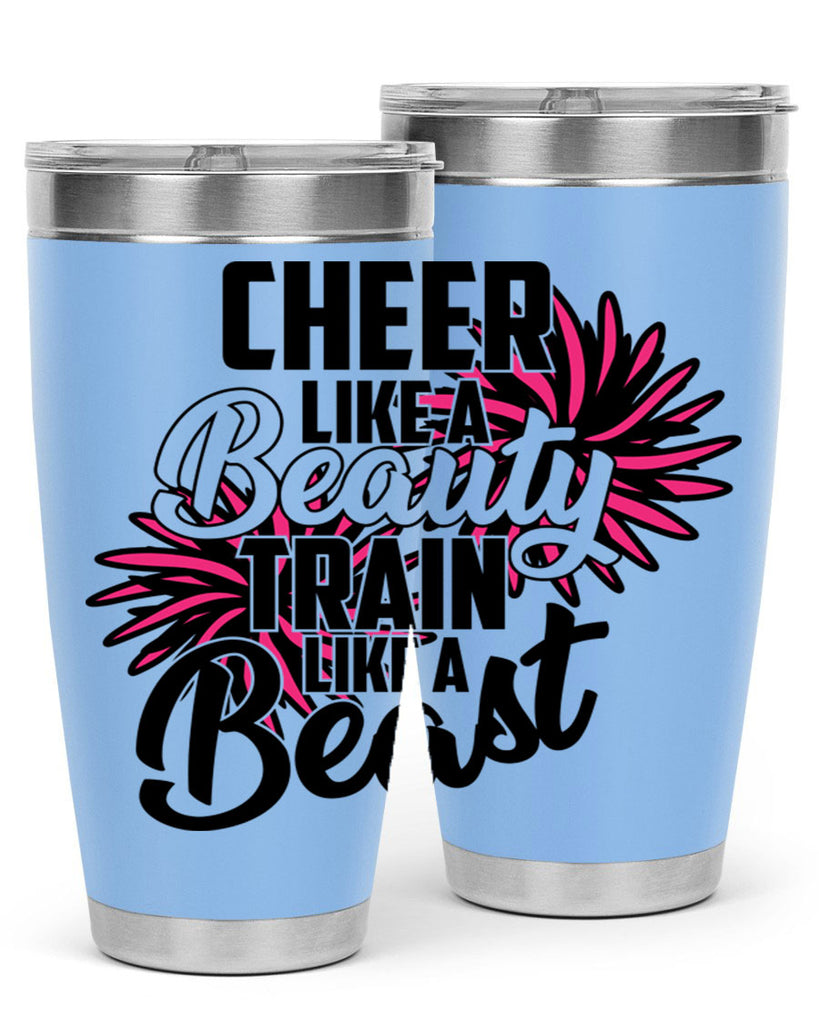 Cheer like a Beauty Train like a Beast 1388#- cheer- Tumbler