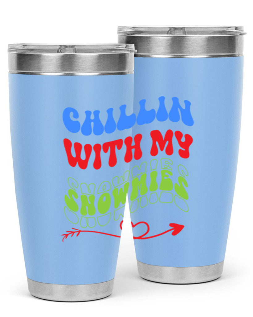 Chillin with my snowmies 42#- winter- Tumbler