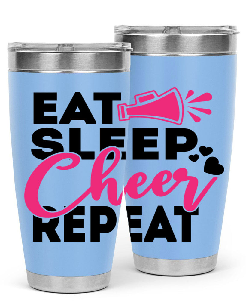 Eat Sleep Cheer Repeate 1315#- cheer- Tumbler