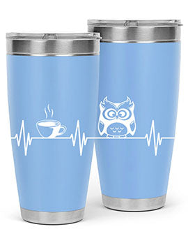 Funny Coffee Lover Night Owl A TurtleRabbit 5#- owl- Tumblers