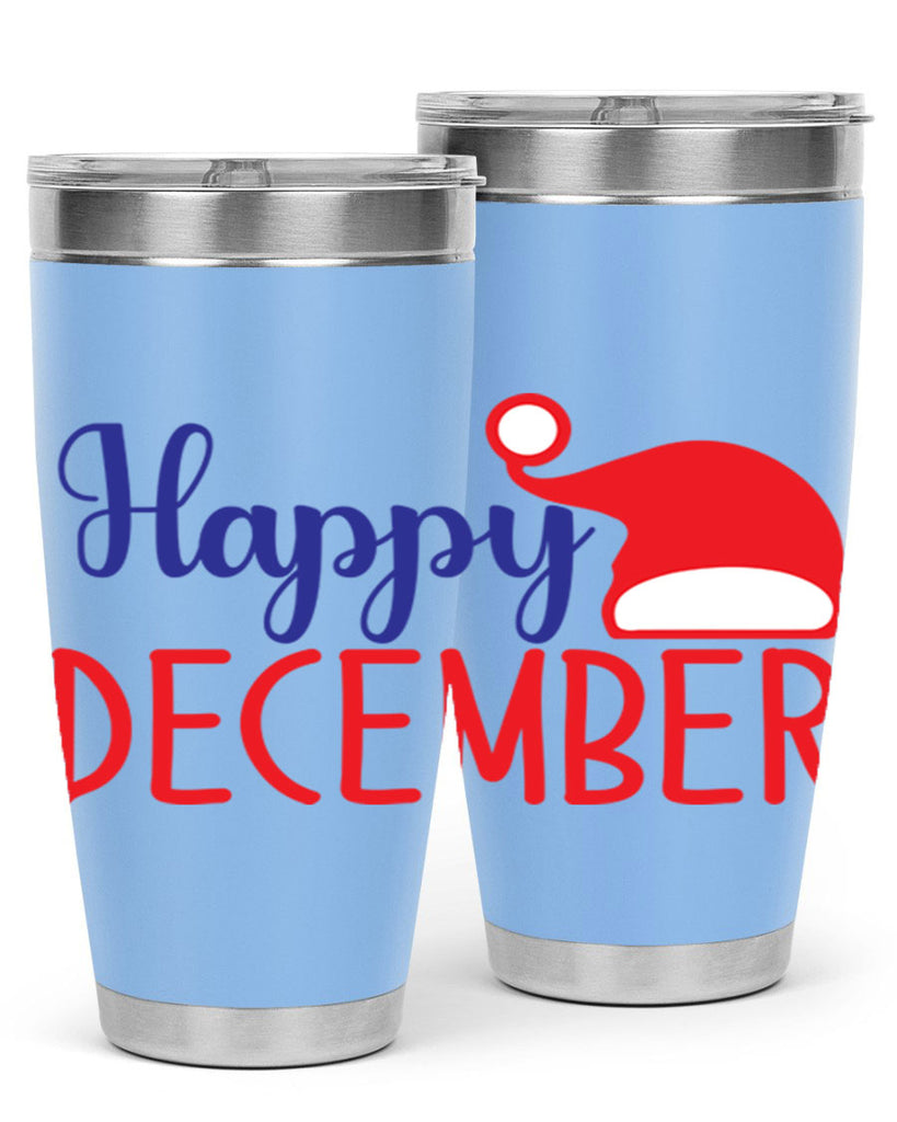 Happy December 135#- winter- Tumbler