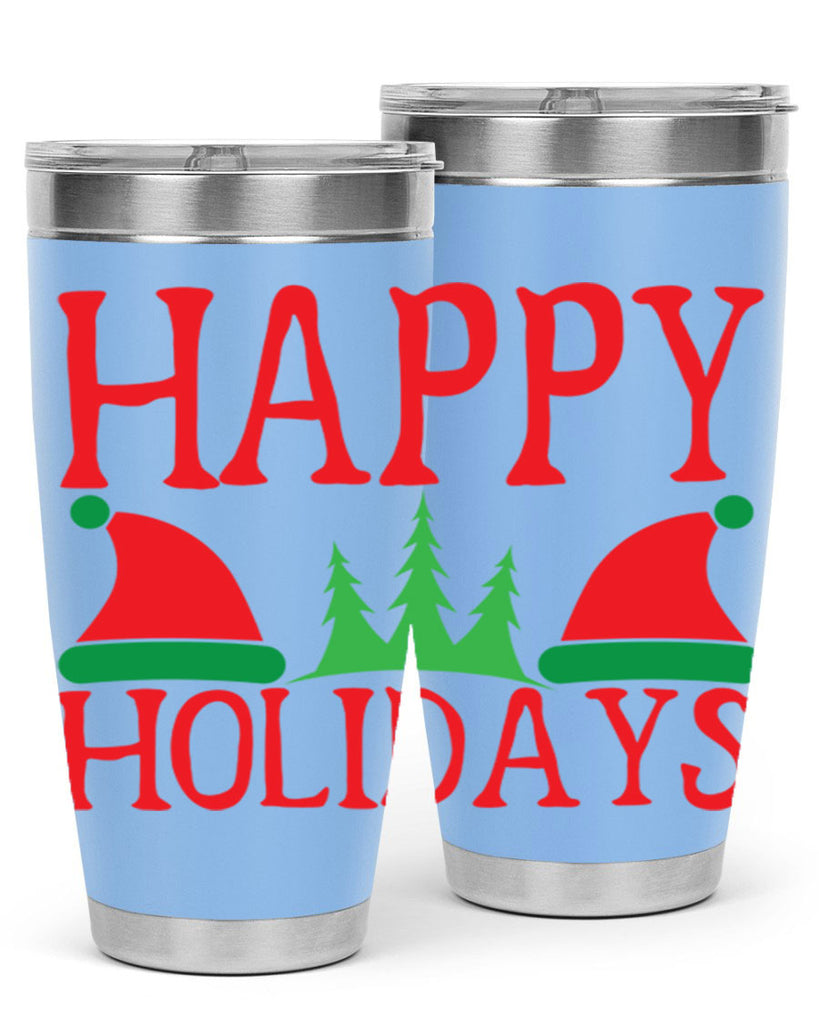 Happy Holidays 136#- winter- Tumbler