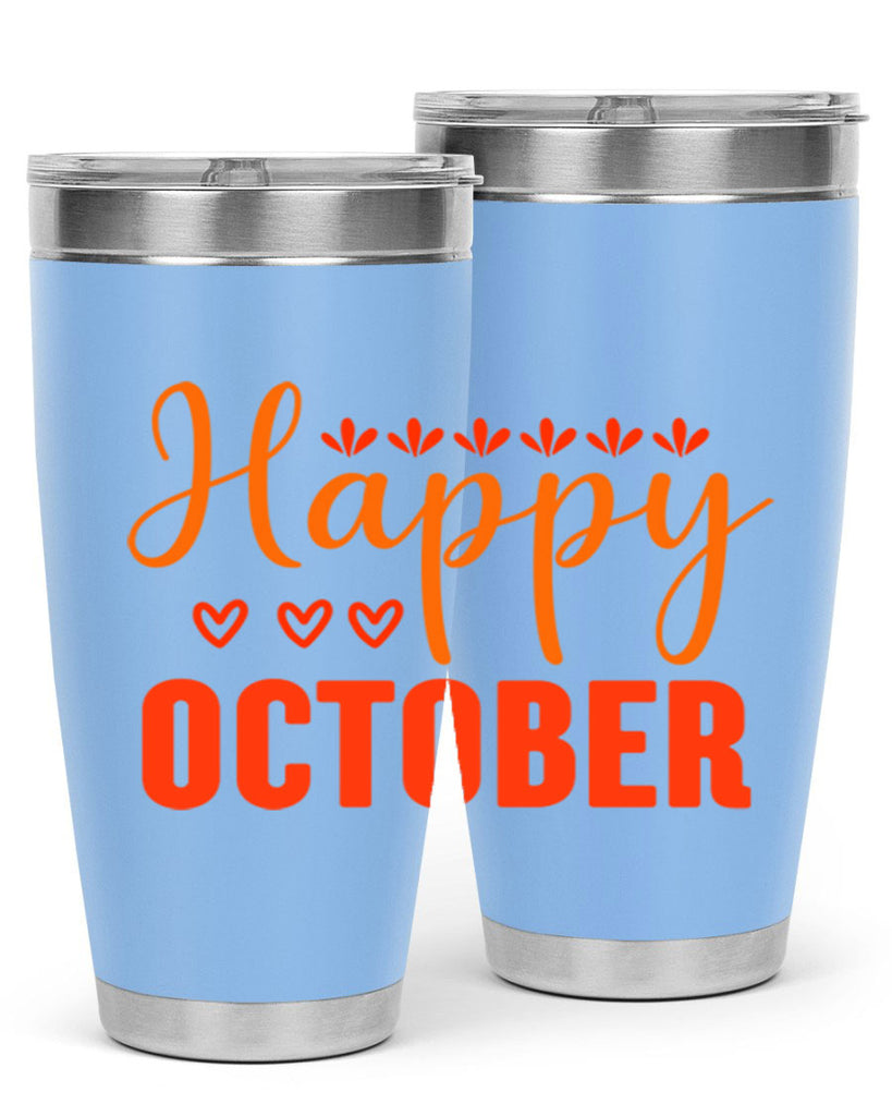Happy October Design 237#- fall- Tumbler