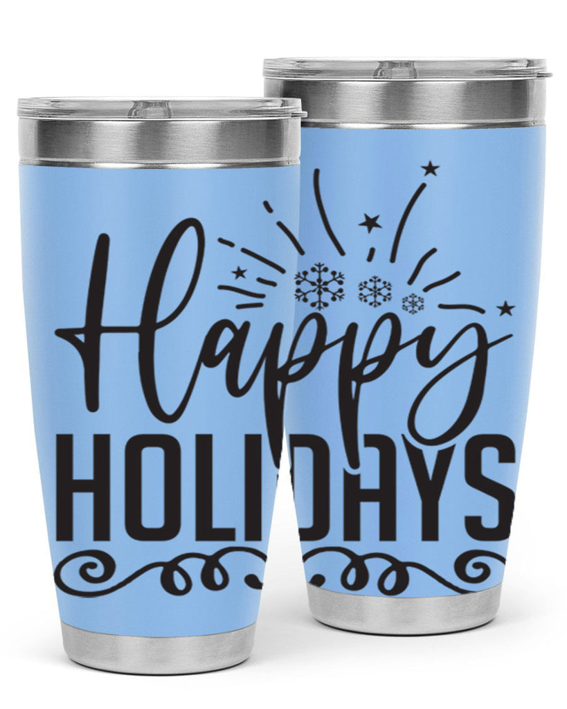 Happy holidays 137#- winter- Tumbler