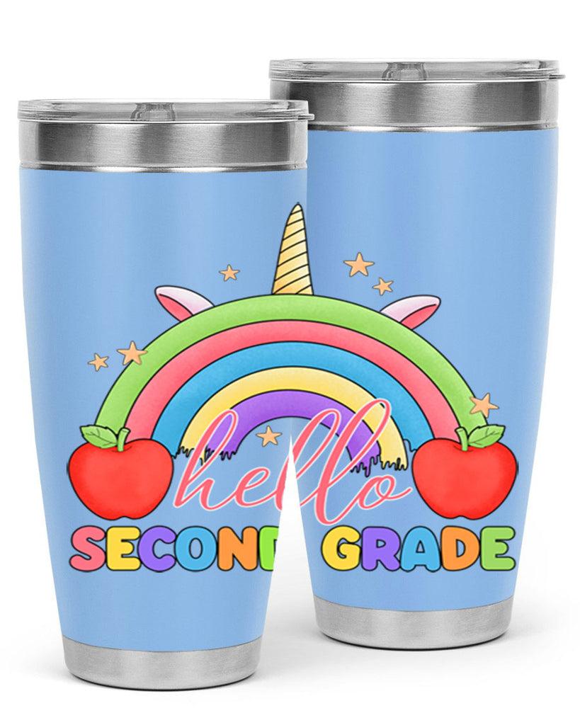 Hello 2nd Grade Unicorn Rainbow 13#- second grade- Tumbler