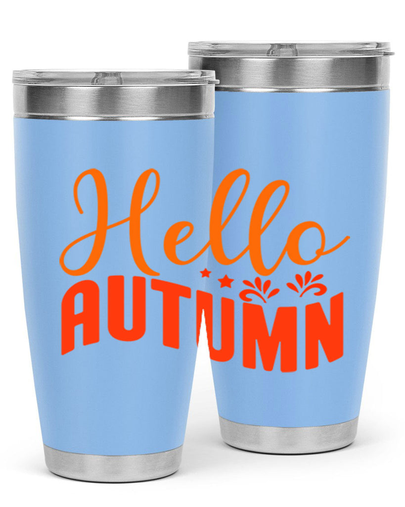 Hello Autumn Design 268#- fall- Tumbler