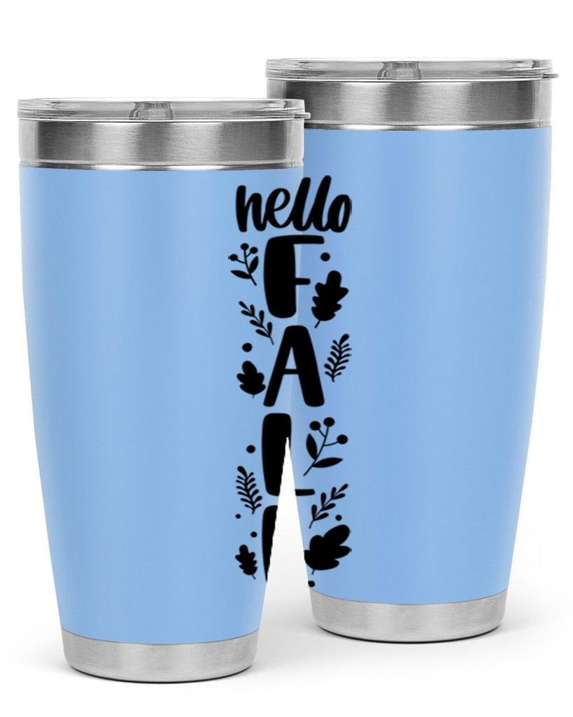 Hello Fall 495#- fall- Tumbler