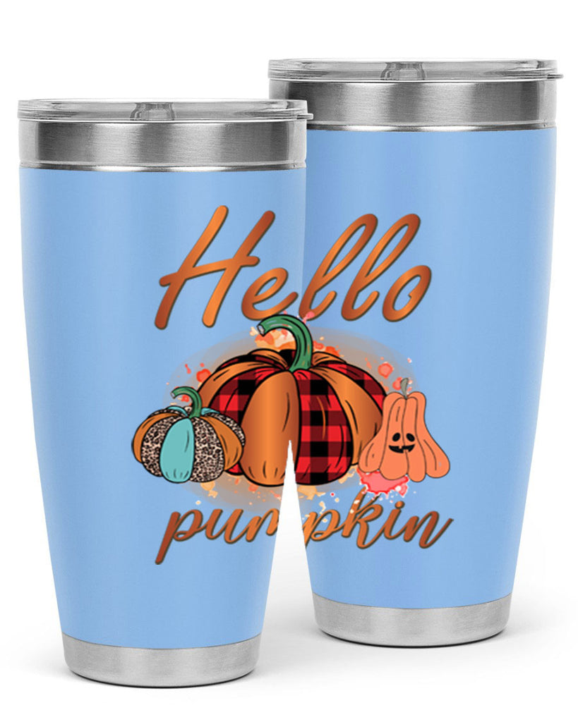 Hello Pumpkin 284#- fall- Tumbler