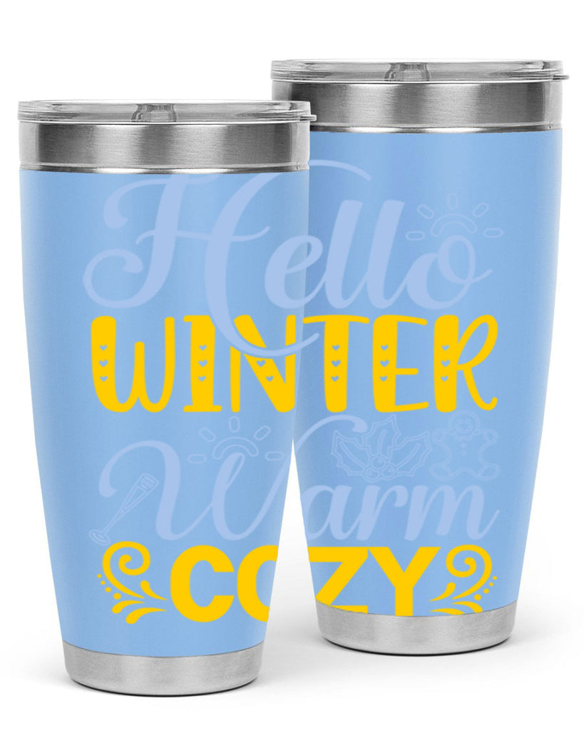 Hello winter warm cozy166#- winter- Tumbler