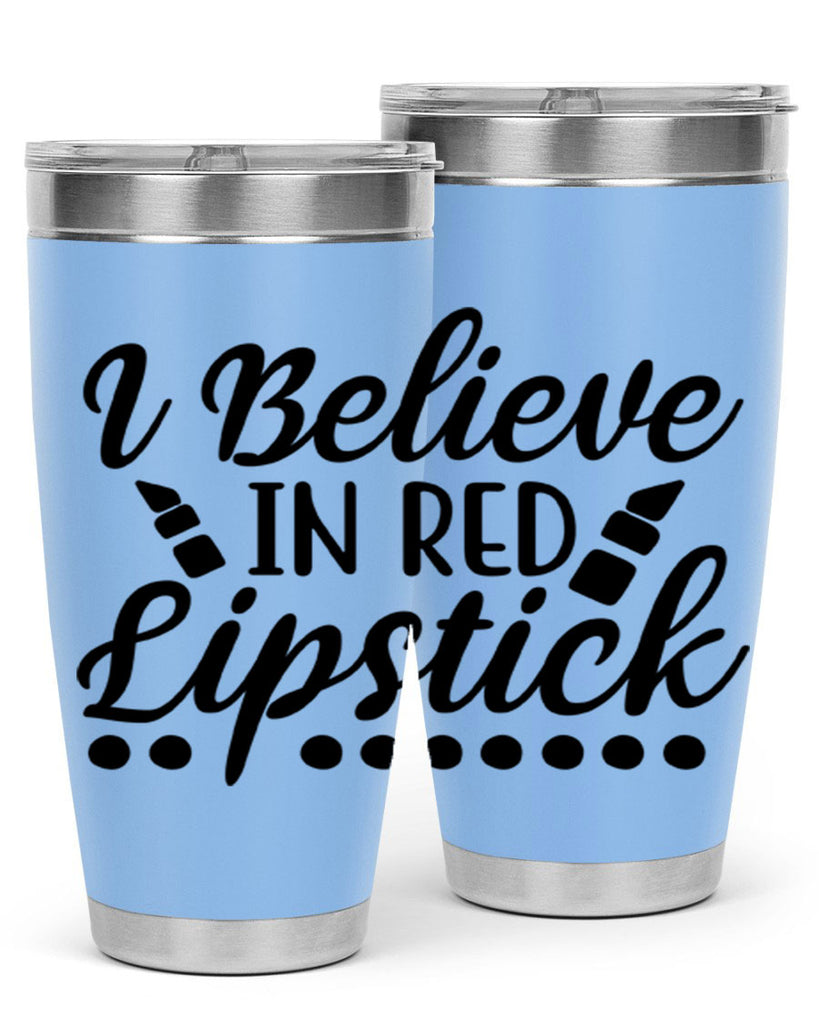 I Believe In Red Lipstick 106#- fashion- Cotton Tank