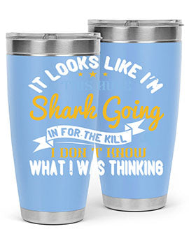 It looks like I’m this huge shark going in for the kill…I don’t know what I was thinking Style 60#- shark  fish- Tumbler