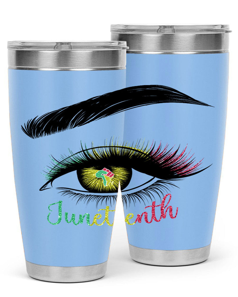 Juneteenth 1865 GirlS Eye 3#- Juneteenth- tumbler