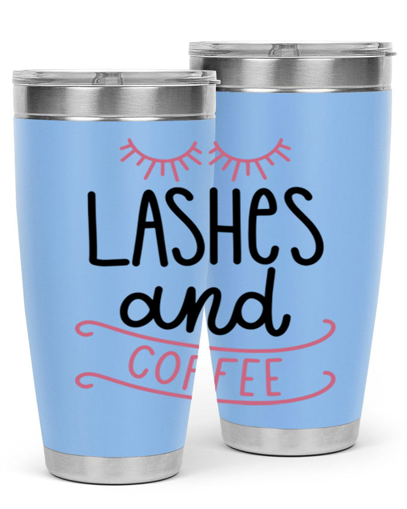 Lashes and Coffee Style 68#- make up- Tumbler