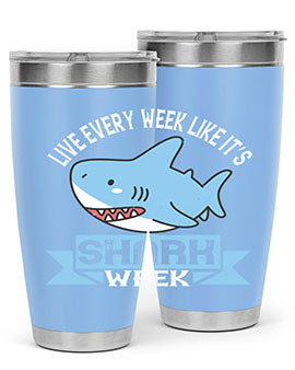 Live every week like it’s shark week Style 54#- shark  fish- Tumbler