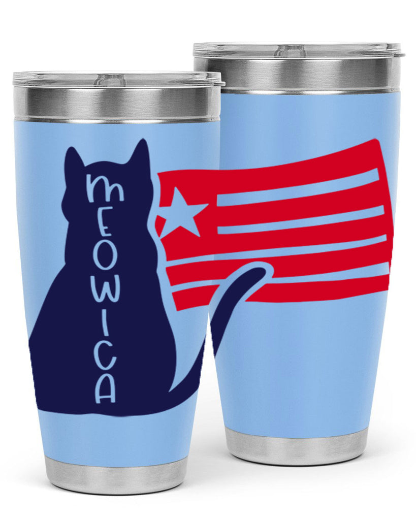 Meowica Style 166#- Fourt Of July- Tumbler