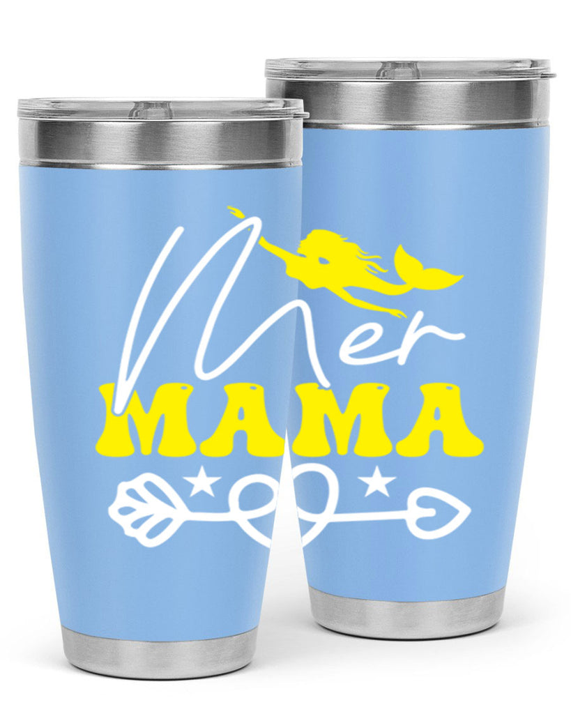 Mer Mama 332#- mermaid- Tumbler