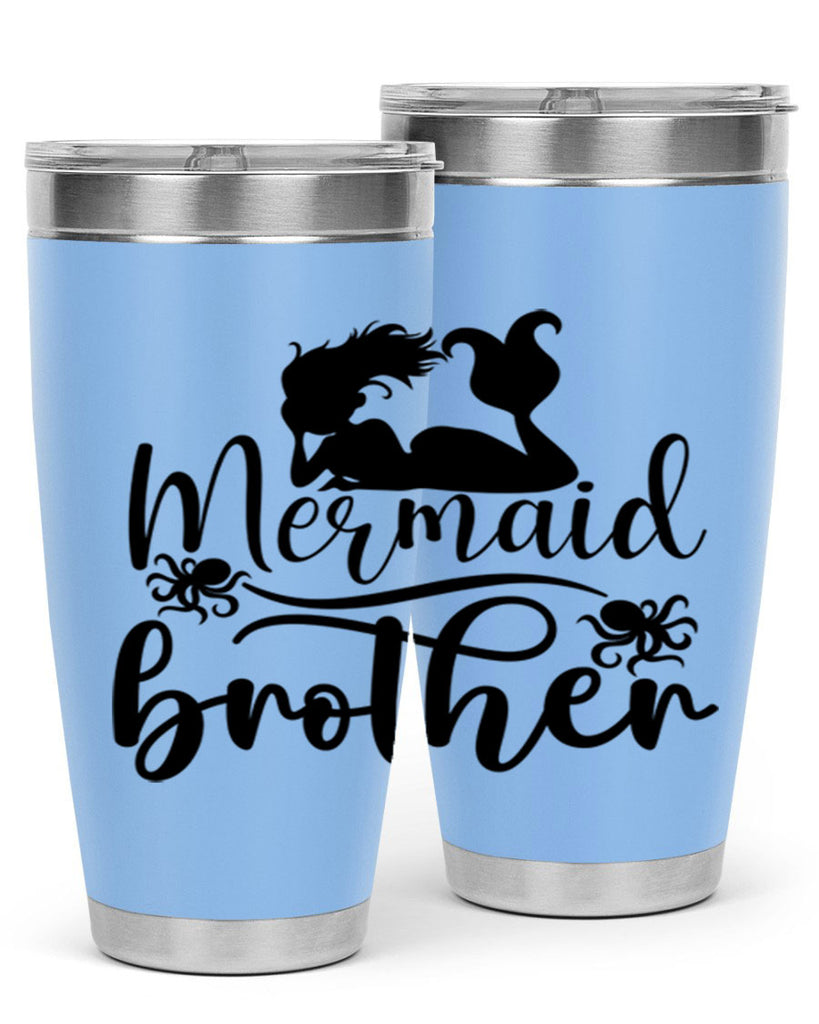 Mermaid Brother 355#- mermaid- Tumbler