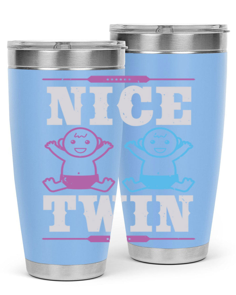 Nice Twin Style 26#- baby shower- tumbler