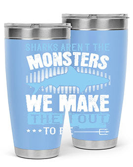 Sharks arent the monsters we make them out to be Style 26#- shark  fish- Tumbler