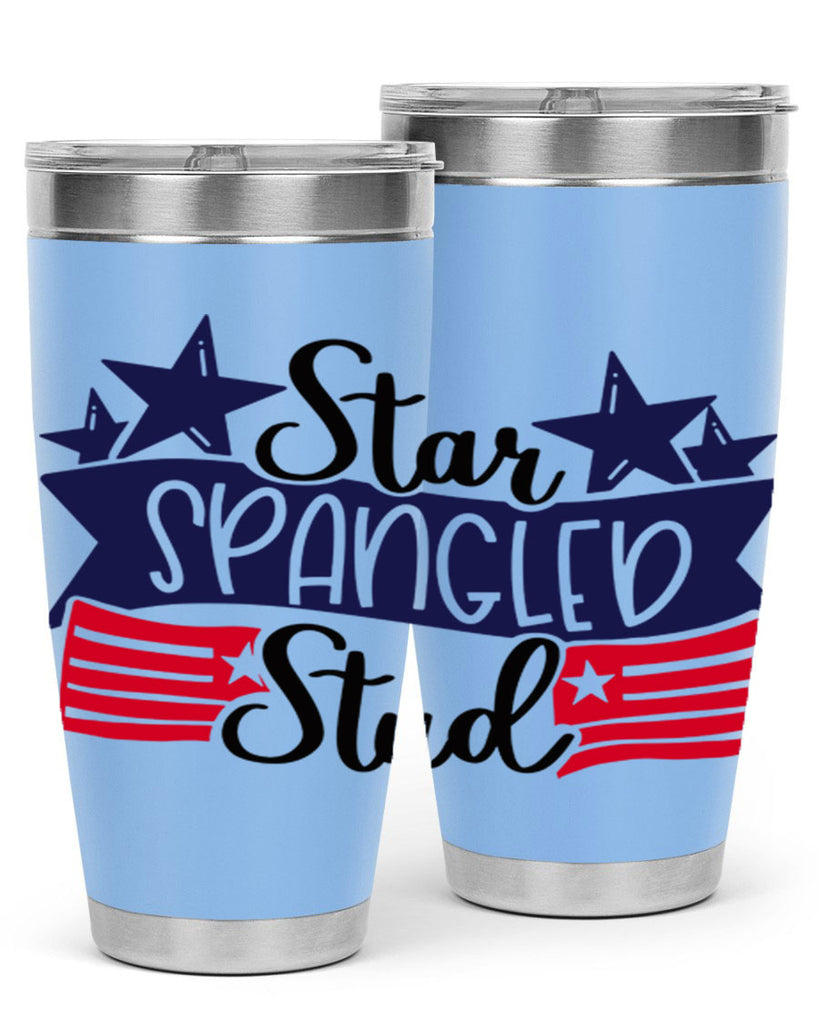Star Spangled Stud Style 173#- Fourt Of July- Tumbler