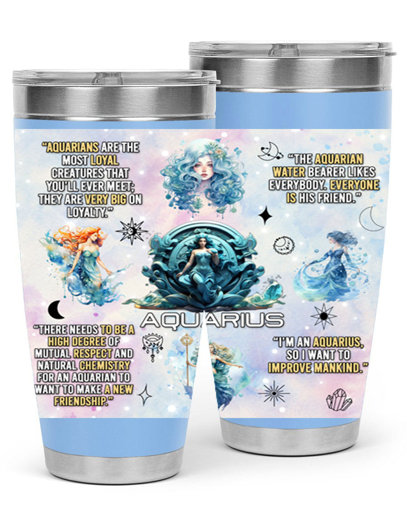 StraightAquarius 468#- zodiac- Tumbler