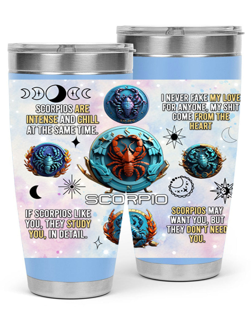 Straightscorpio 477#- zodiac- Tumbler
