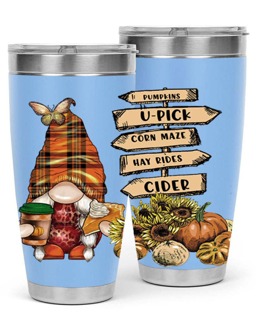 VintageFallGnome 625#- fall- Tumbler