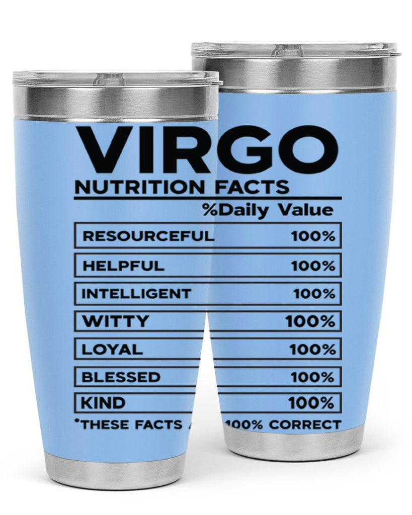 Virgo Nutrition Facts 530#- zodiac- Tumbler