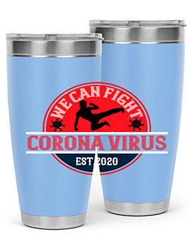 We Can Fight Corona Virus Est Style 11#- corona virus- Tumbler