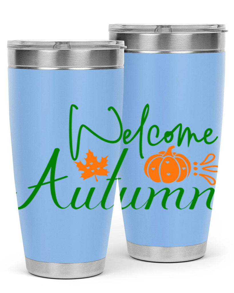 Welcome Autumn 627#- fall- Tumbler