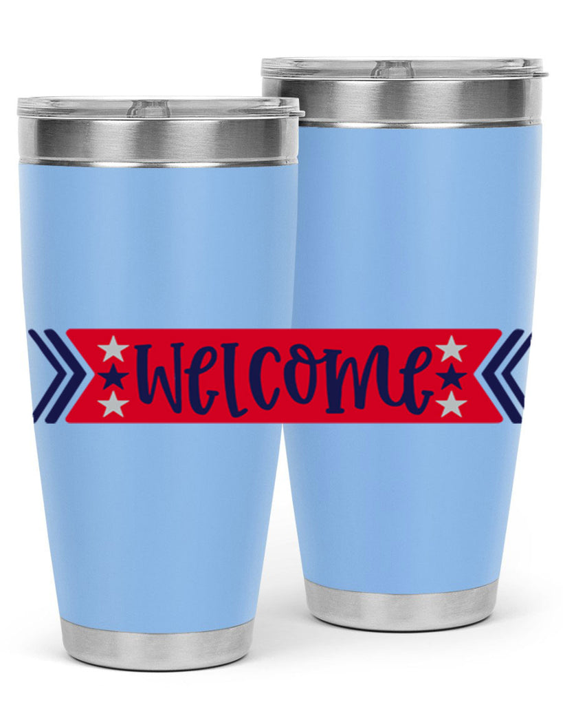 Welcome Style 187#- Fourt Of July- Tumbler