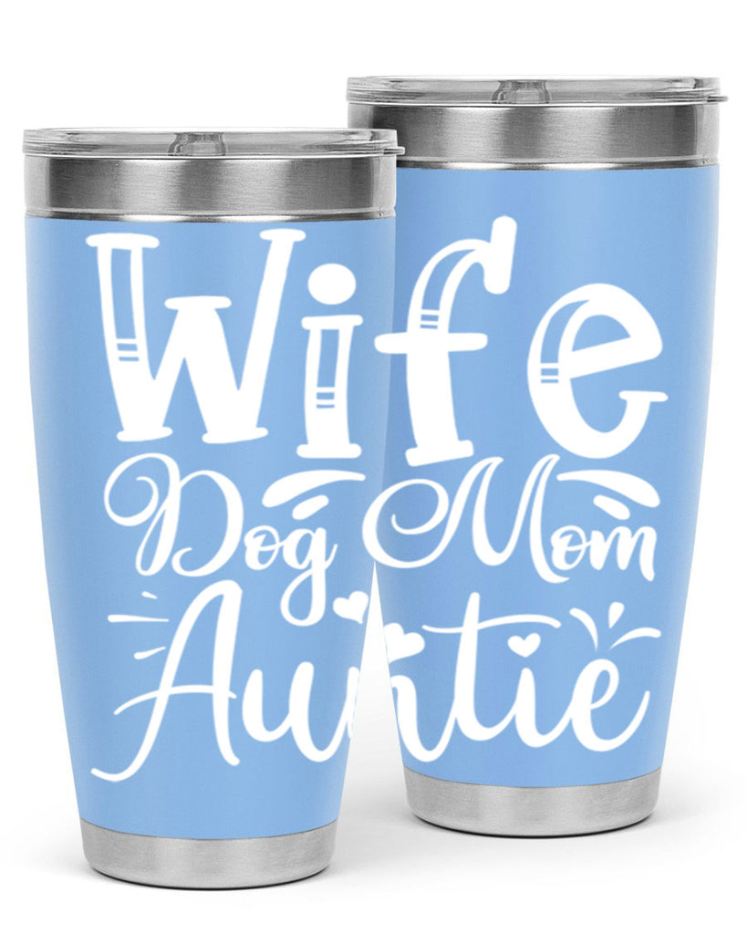 Wife Dog Mom Auntie Style 7#- aunt- Tumbler
