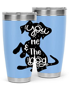 You Me The Dogs Style 4#- dog- Tumbler