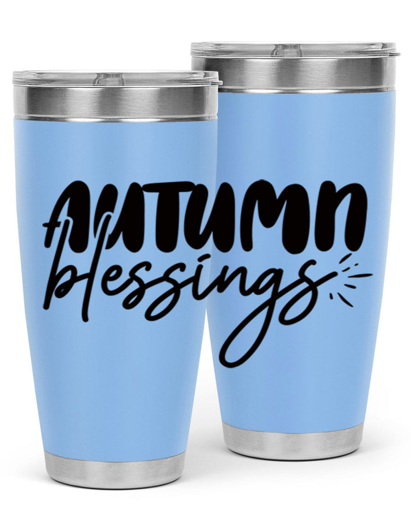 autumn blessings 65#- thanksgiving- Tumbler