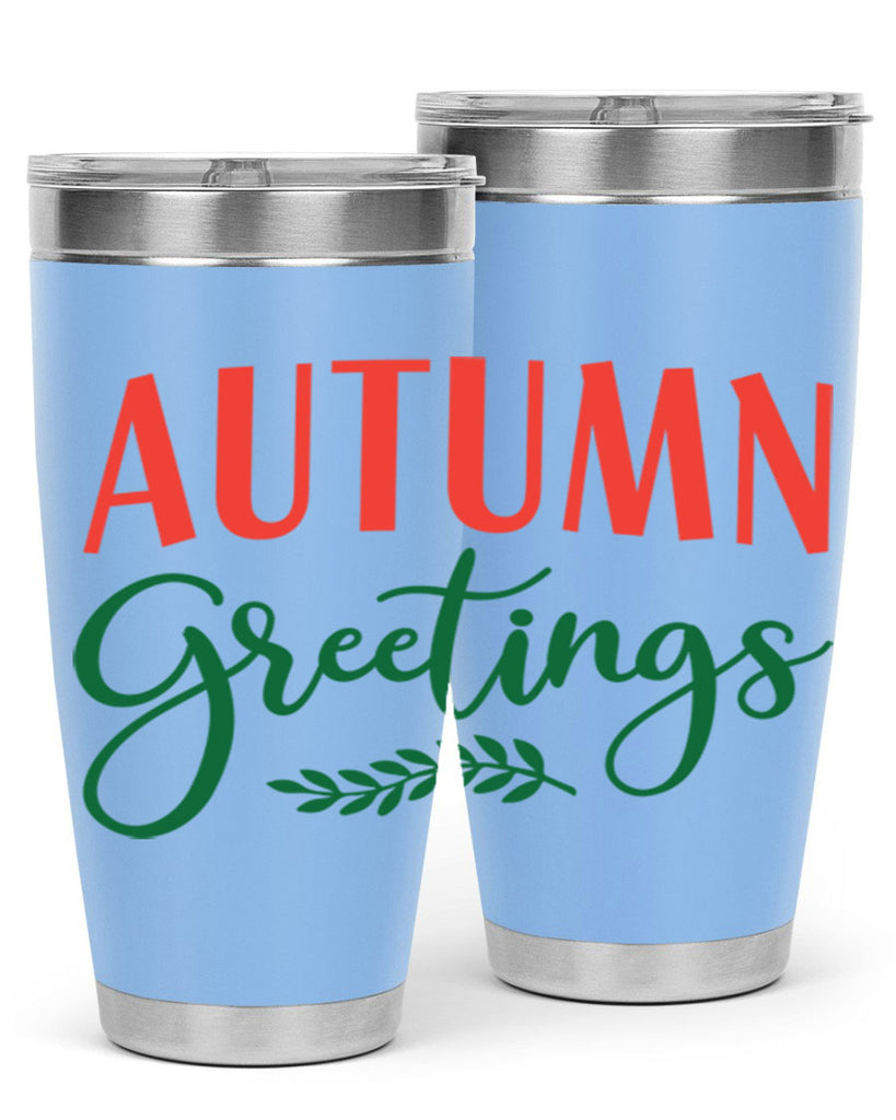 autumn greetings 14#- fall- Tumbler